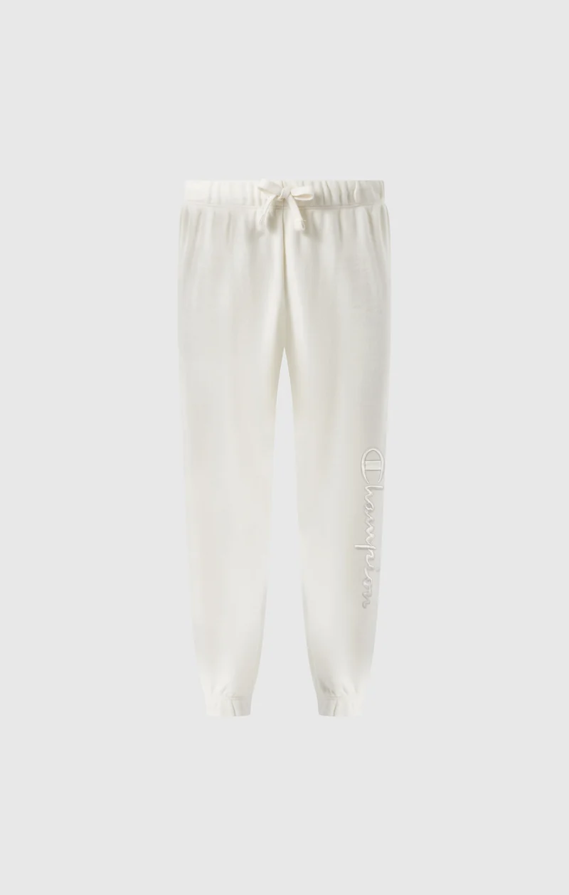Girls’ Elastic Cuff Pants With Embroidered Logo