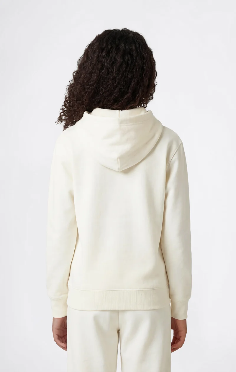 Girls’ Lightweight Hooded Sweatshirt with Tonal Embroidered Maxi Logo Icons
