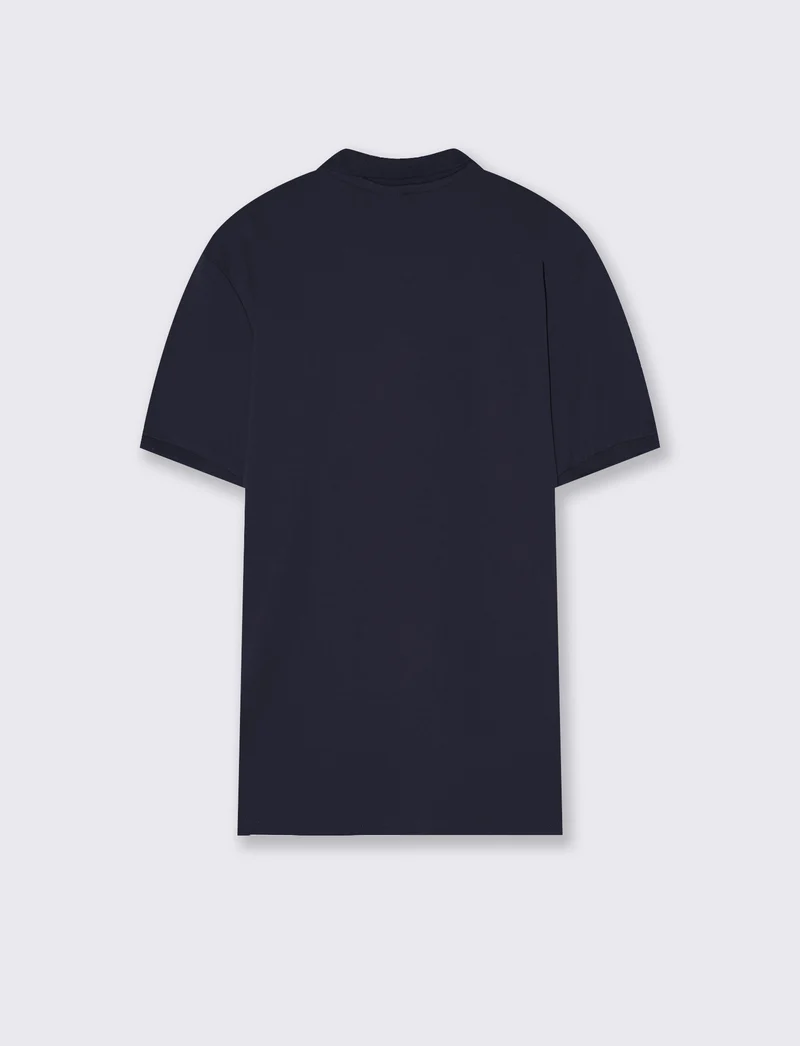 Polo premium in interlock mercerizzato - Blu