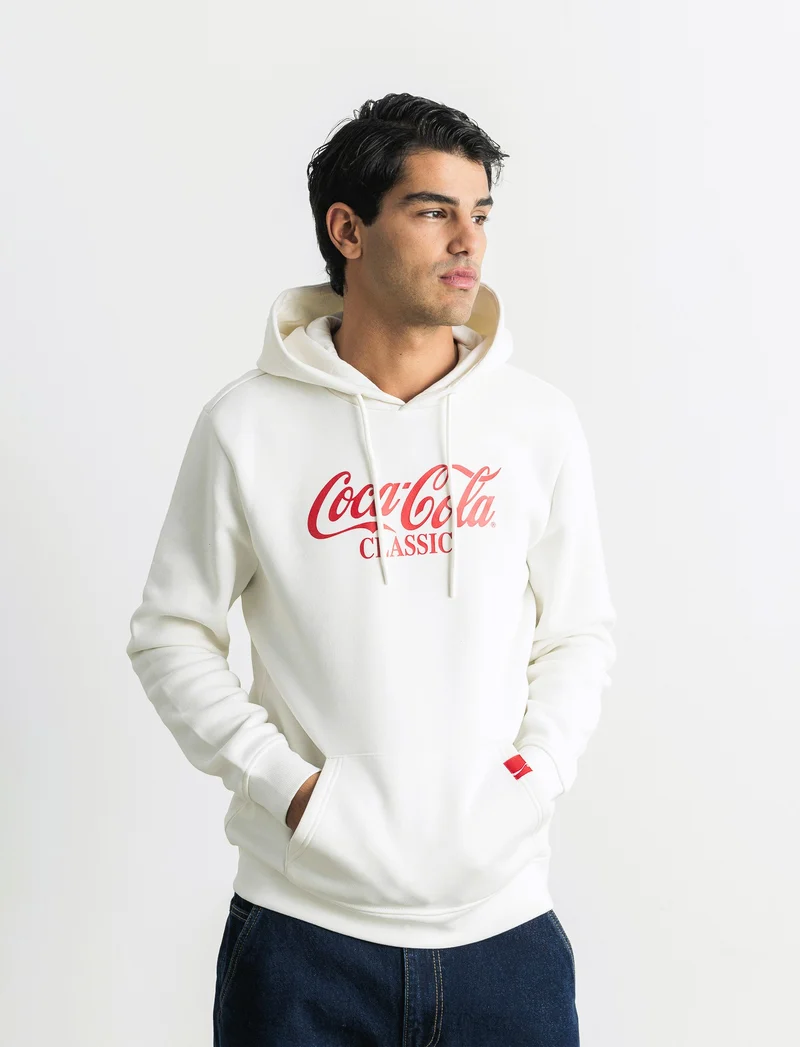 FELPA STAMPA COCA COLA - Bianco