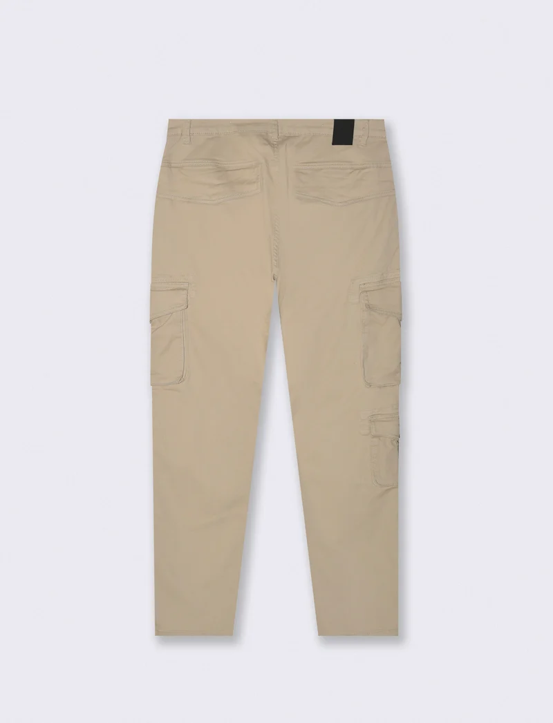 PANTALONI CARGO FIT - Beige