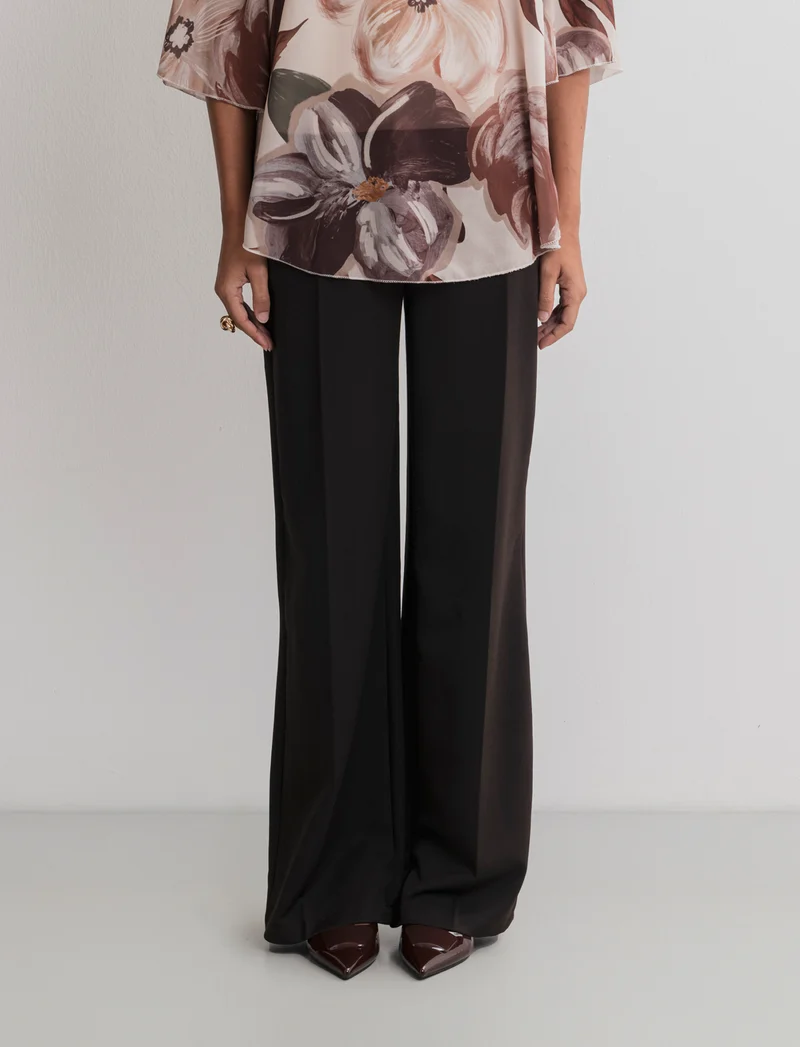 PANTALONE STRAIGHT VITA ALTA - Moro