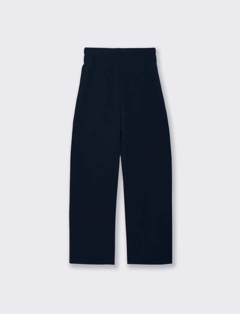 PANTALONE CON FIBIA E PENCE - Blu