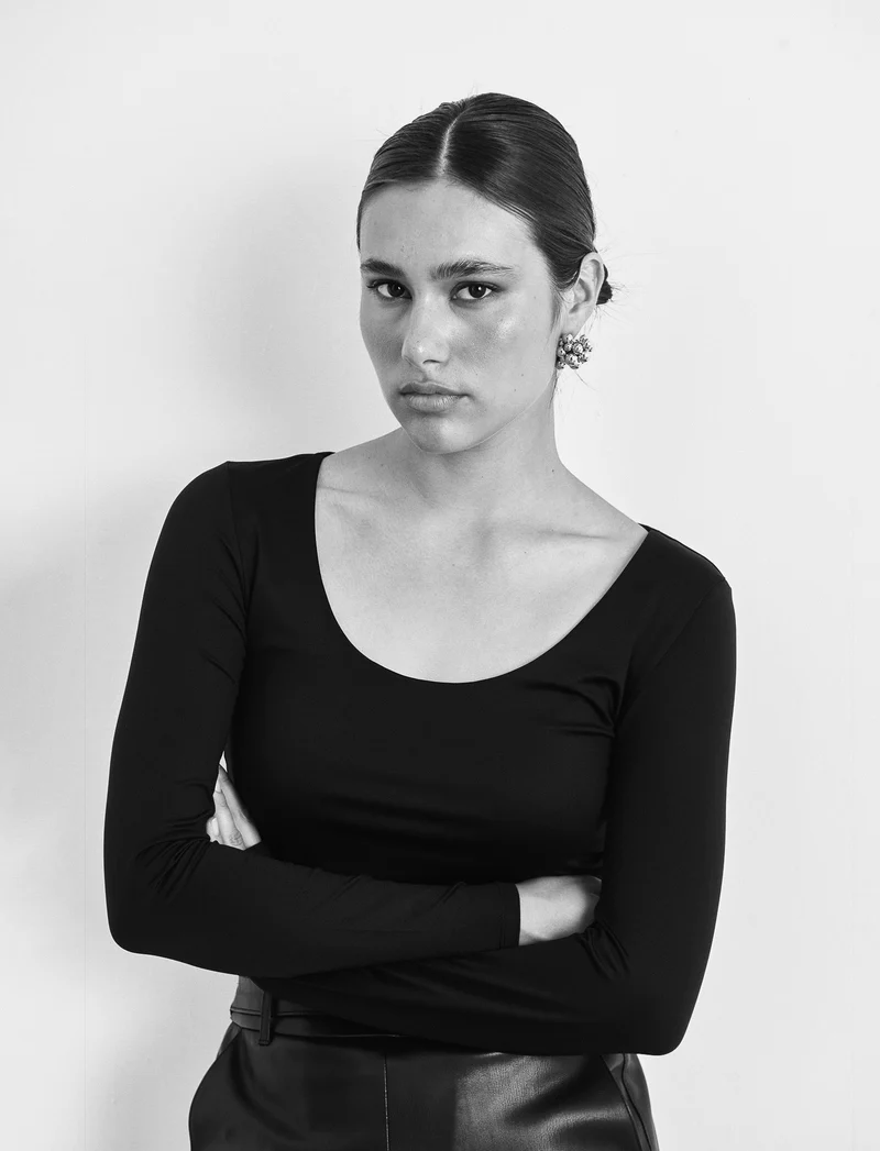 T-SHIRT MANICA LUNGA - Nero
