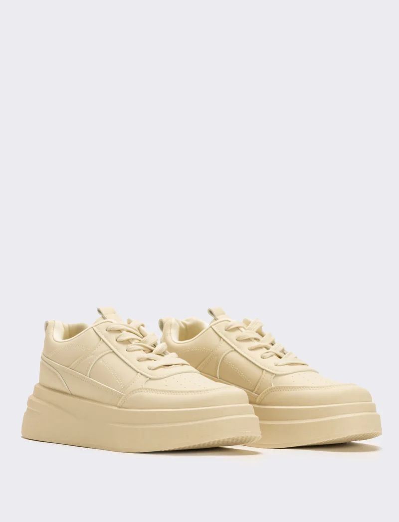 Sneakers minimal da bambino - Bianco