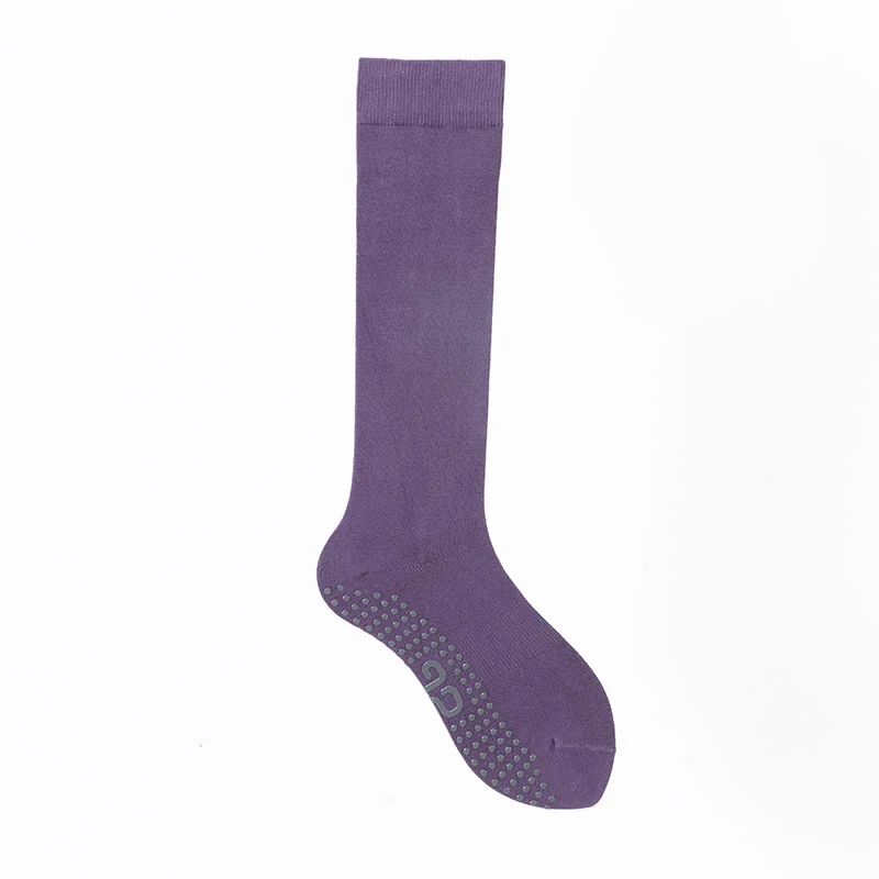 Olivenorma einfarbige, wadenlange Pilates- und Barre-Fitnesssocken mit rutschfestem Grip und atmungsaktiver Baumwolle für komfortable Unterstützung und Yoga