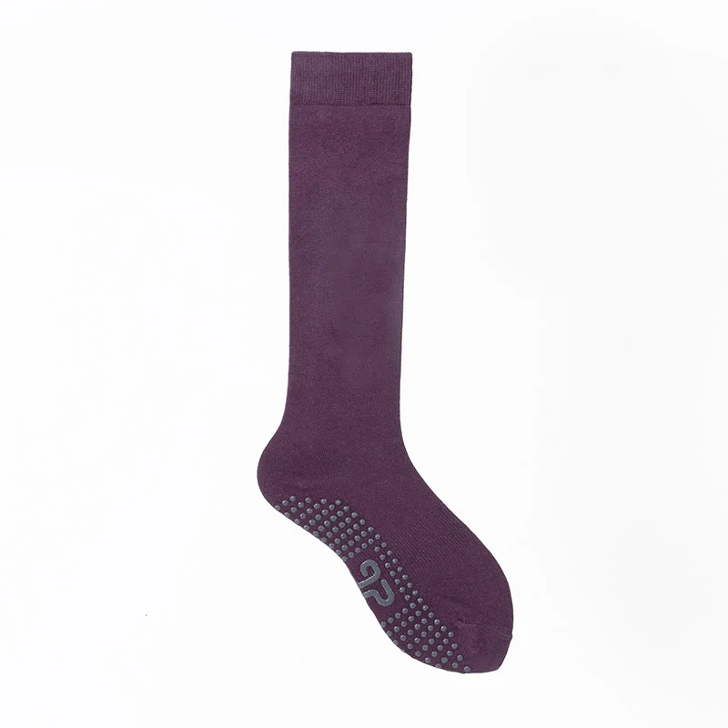 Olivenorma einfarbige, wadenlange Pilates- und Barre-Fitnesssocken mit rutschfestem Grip und atmungsaktiver Baumwolle für komfortable Unterstützung und Yoga