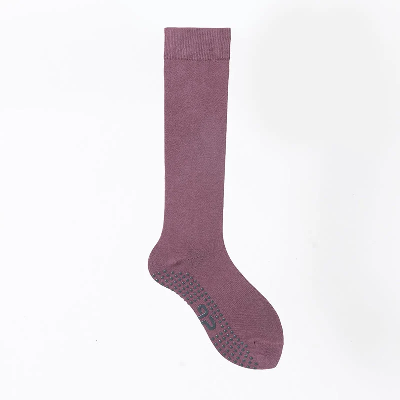 Olivenorma einfarbige, wadenlange Pilates- und Barre-Fitnesssocken mit rutschfestem Grip und atmungsaktiver Baumwolle für komfortable Unterstützung und Yoga