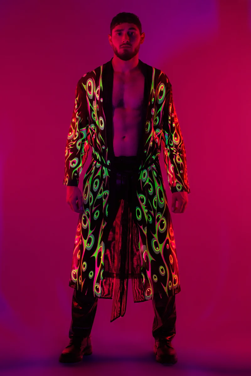 Disrupted Vision Unisex Mesh Robe