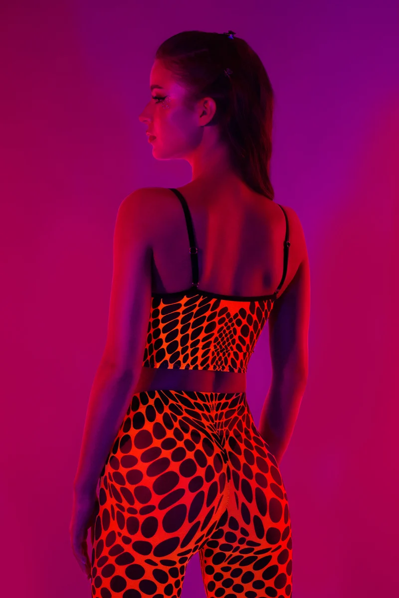 To The Point Mesh 2 Piece Shrug Top