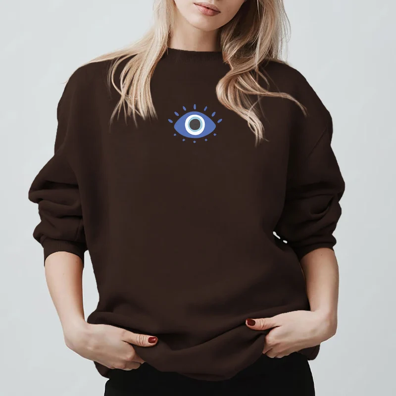 Olivenorma Trendy Demon Eye Quote Sweatshirt
