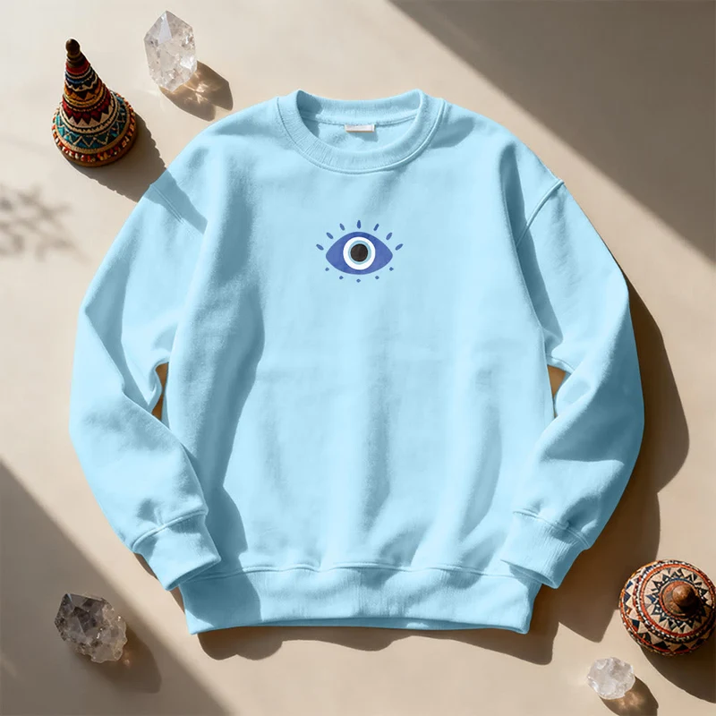 Olivenorma Trendy Demon Eye Quote Sweatshirt