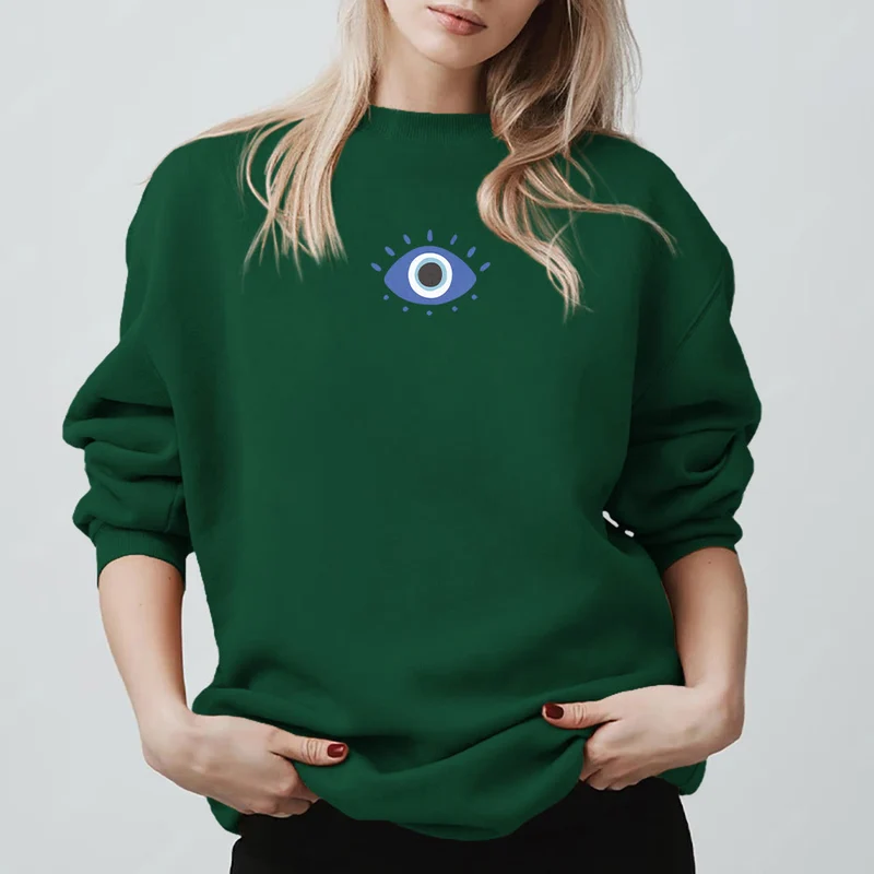 Olivenorma Trendy Demon Eye Quote Sweatshirt
