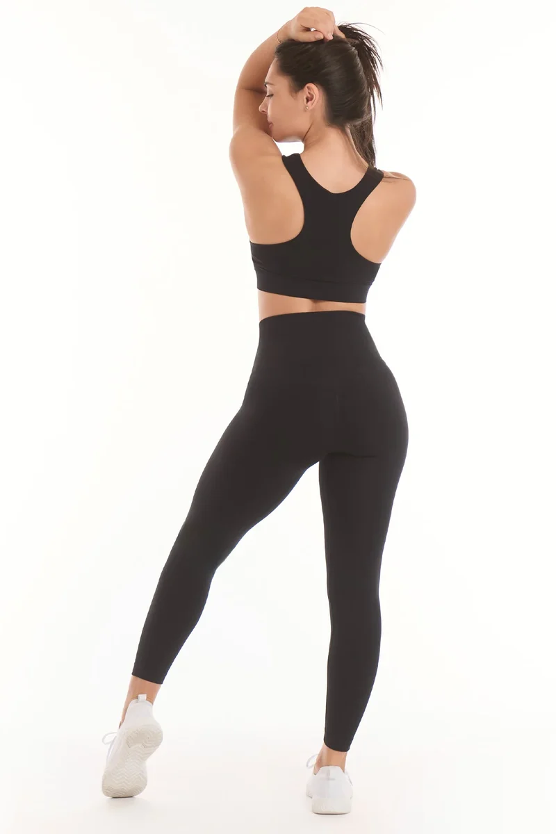 Completo Soft Push Up Onyx Nero (Top + Leggings)