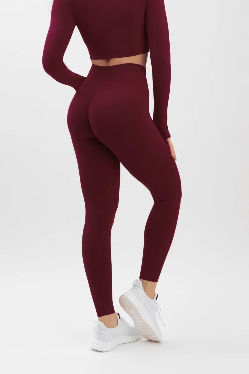 Leggings Soft Push Up Confidence Merlot