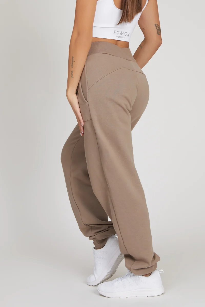 Jogger Donna Slim Ikonic Nocciola Taupe