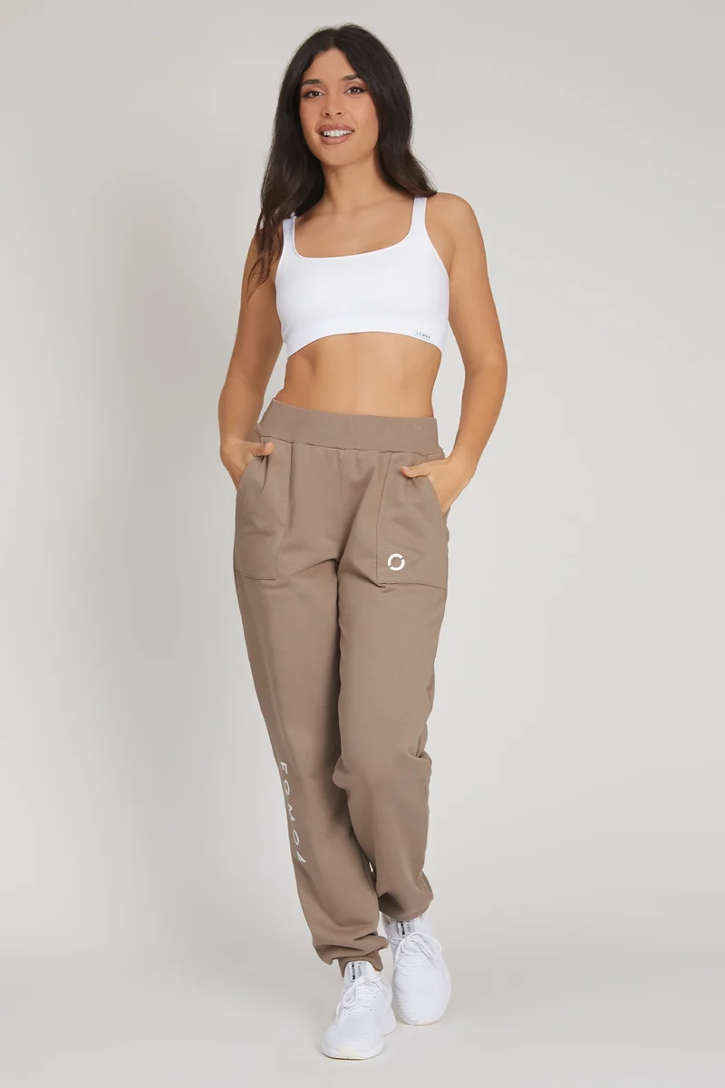 Jogger Donna Slim Ikonic Nocciola Taupe