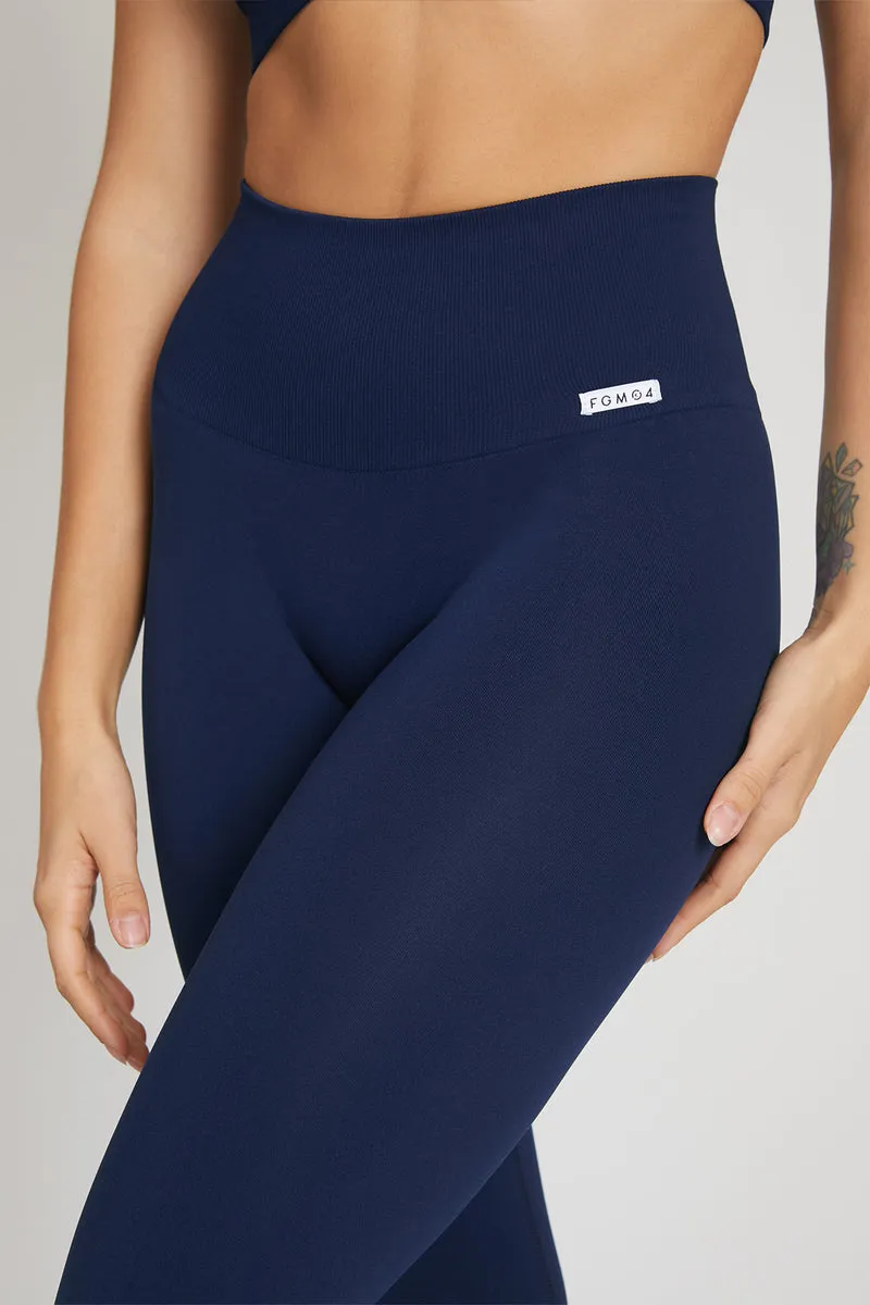 Leggings Basic Fascione Alto Blu Notte