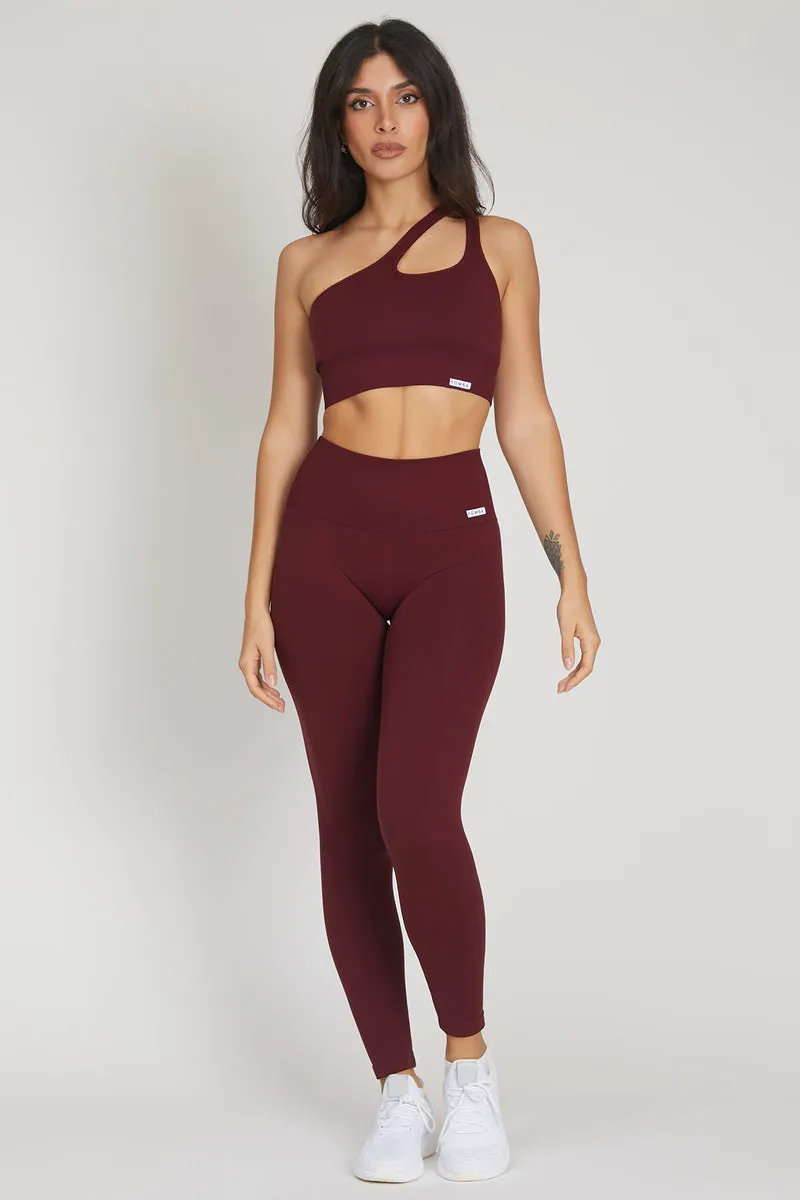 Leggings Basic Fascione Alto Merlot