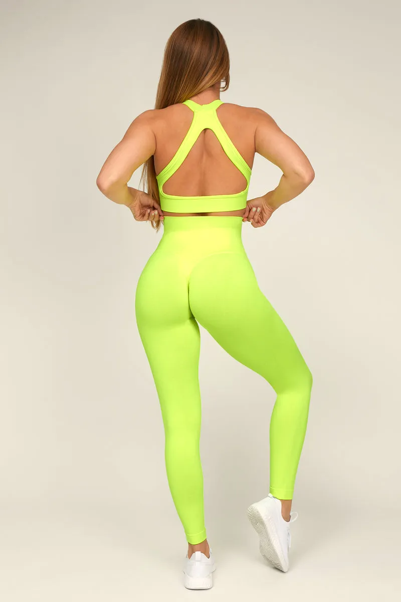 Leggings Push Up All-Up Giallo Fluo