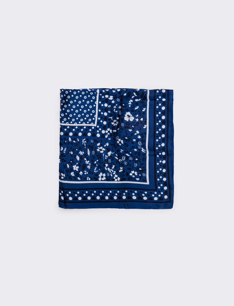 Foulard in varie fantasie per donne - Blu