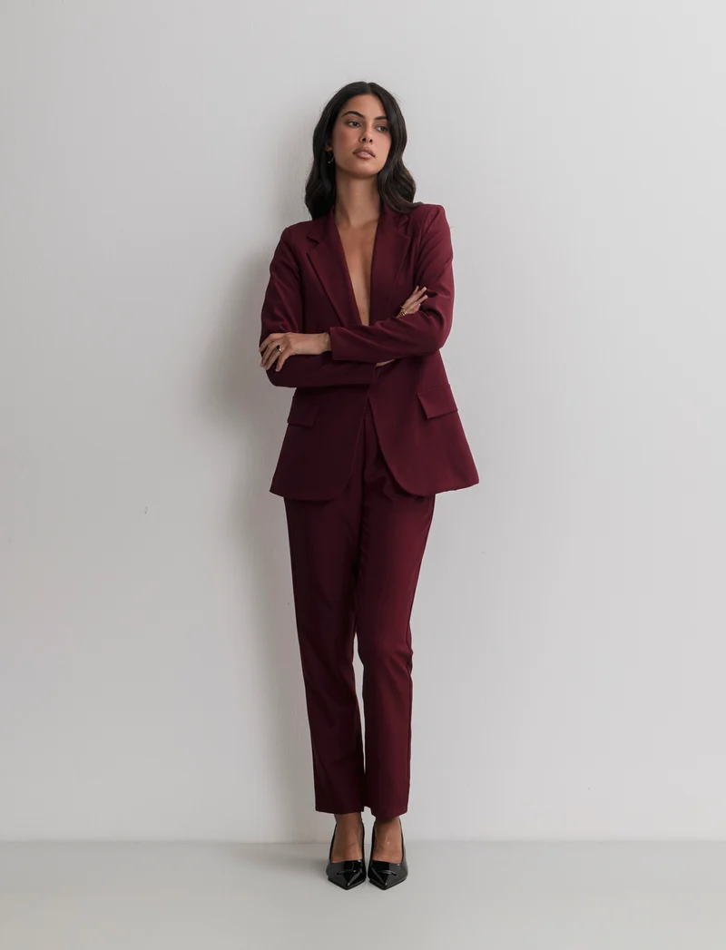 BLAZER MONOPETTO - Bordeaux