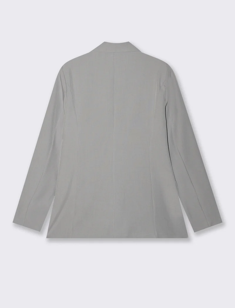 BLAZER MONOPETTO - Grigio