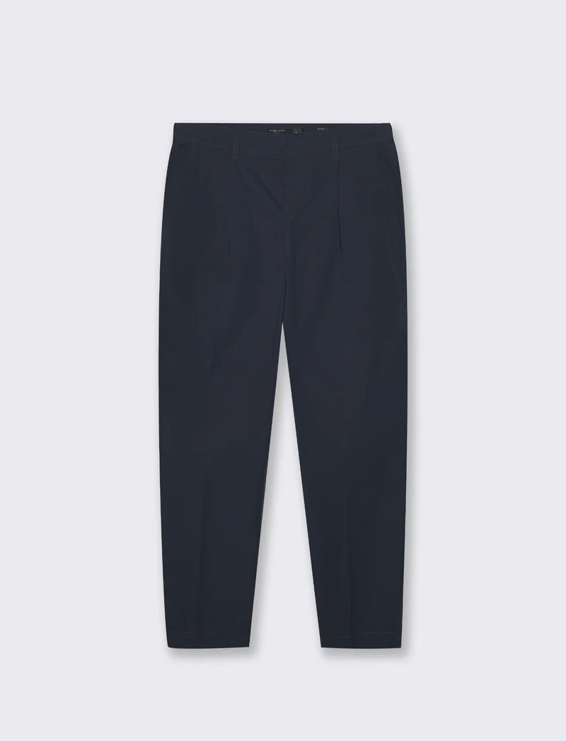 Pantaloni da completo tessuto effetto lino da uomo - Grigio