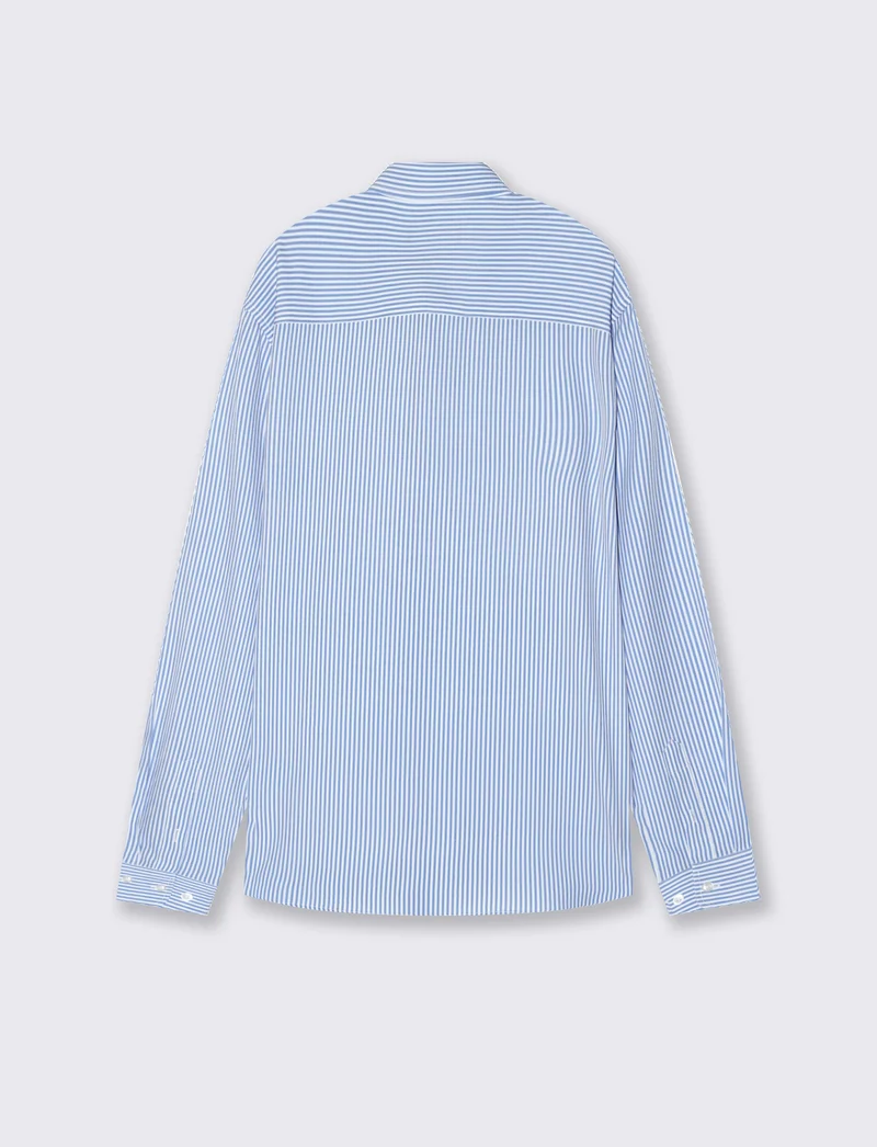 Camicia Formale Elasticizzata Regular Fit - Bluette