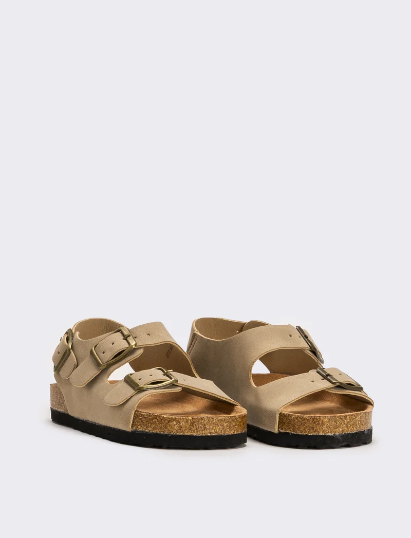 Sandalo scamosciato da bambino - Beige