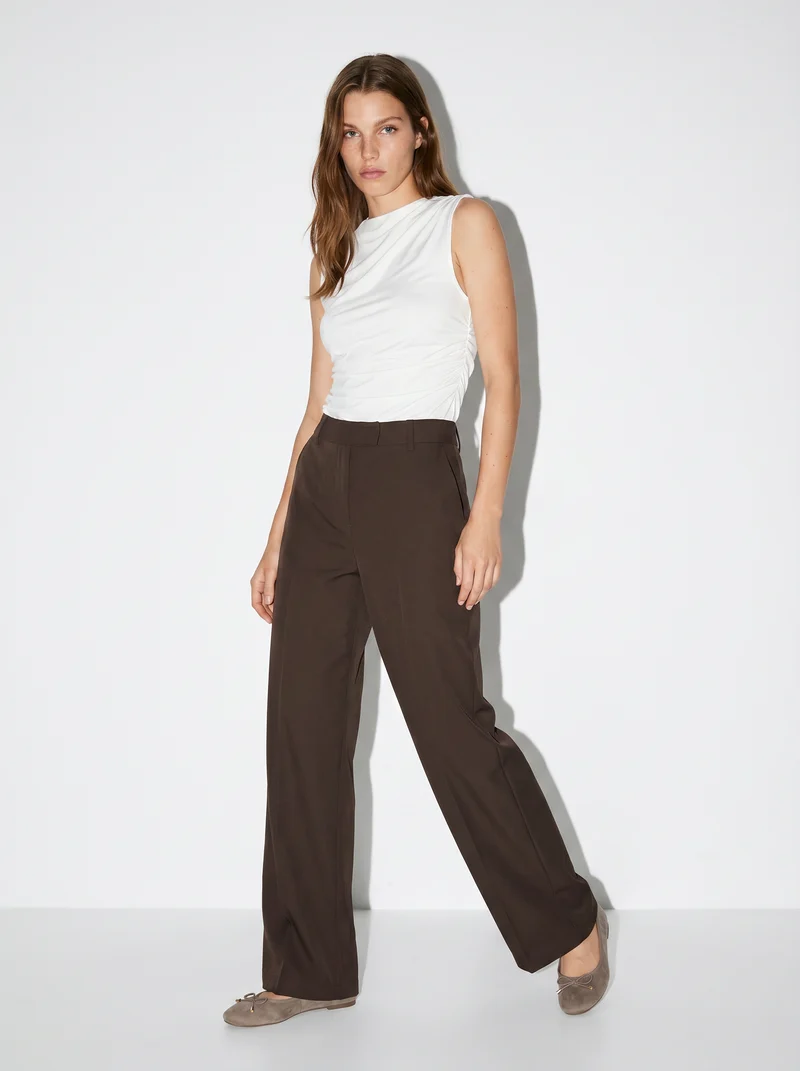 Pantalone Dritto Elegante - Moro