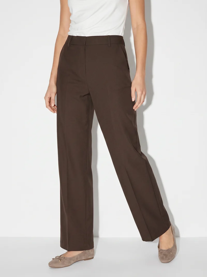 Pantalone Dritto Elegante - Moro