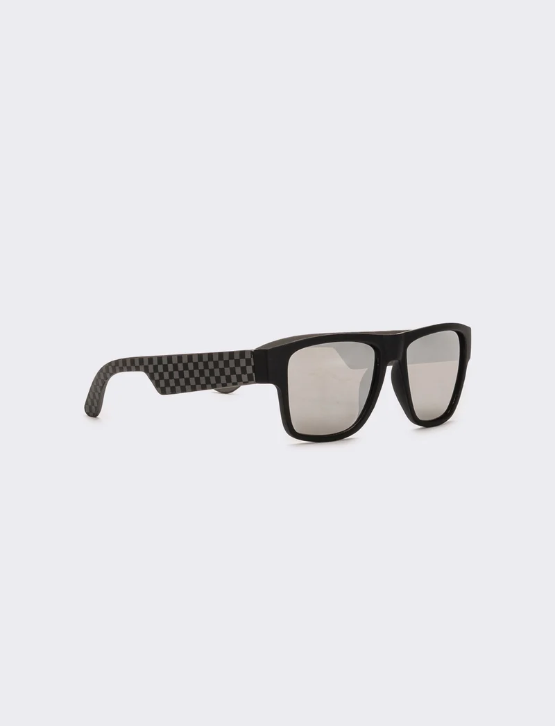 Occhiali da sole con lente a specchio opachi - Nero