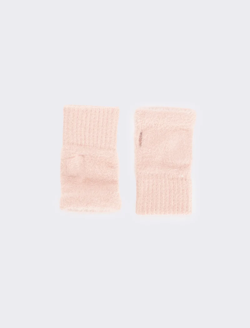 Guanti senza dita elastici donna - Rosa