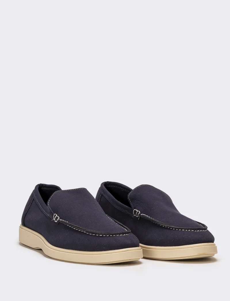 Mocassino scamosciato da uomo - Blu