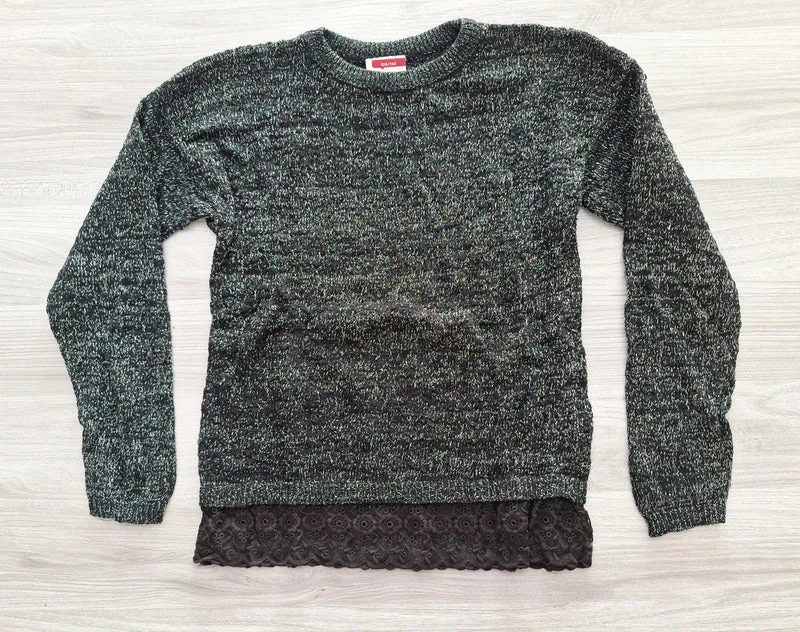 Yigga Strickpullover Spitzensaum 134/140