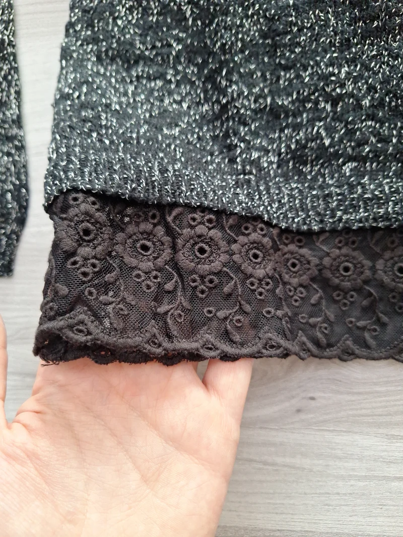 Yigga Strickpullover Spitzensaum 134/140
