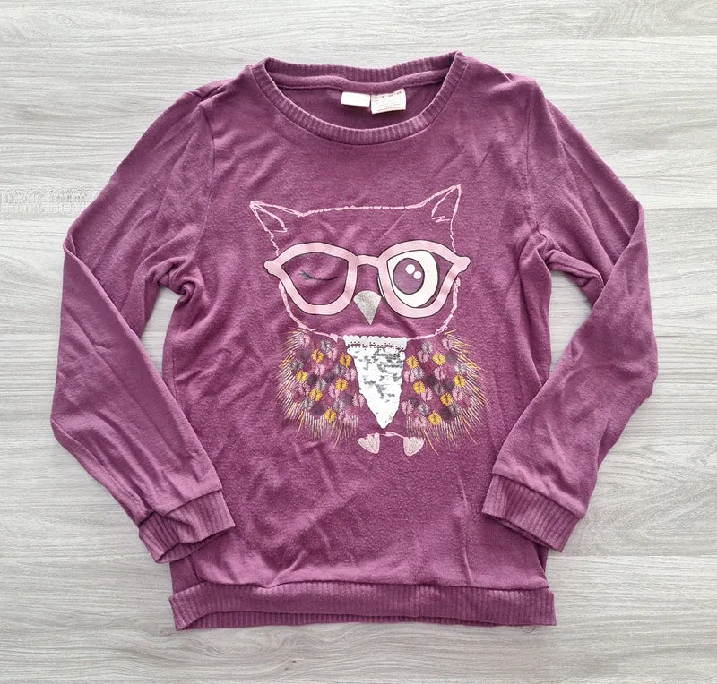 Manguun Kids Langarmshirt Eule 128
