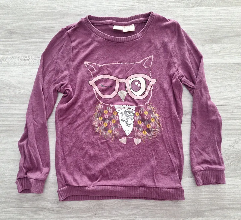Manguun Kids Langarmshirt Eule 128