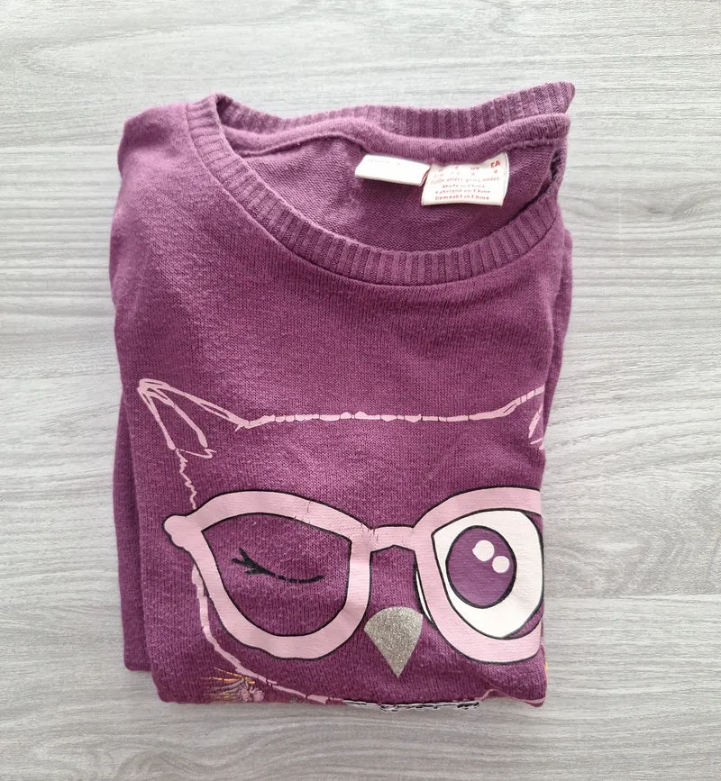 Manguun Kids Langarmshirt Eule 128