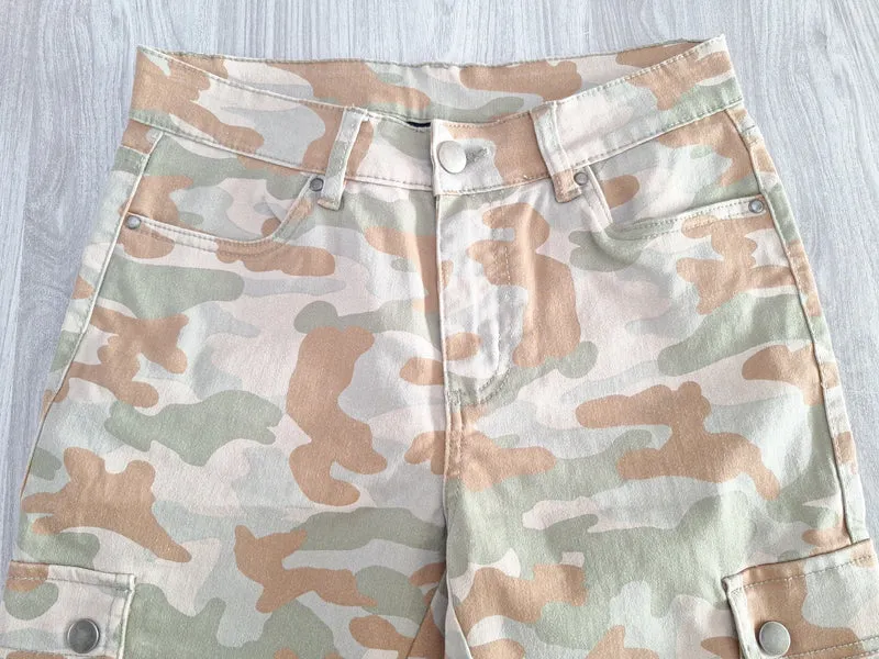 Janina Cargohose Camouflage 36