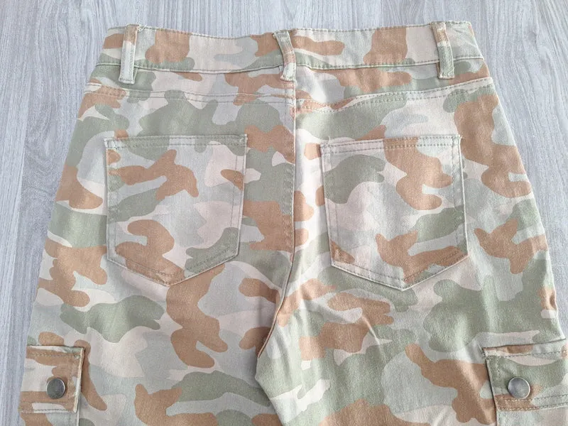 Janina Cargohose Camouflage 36