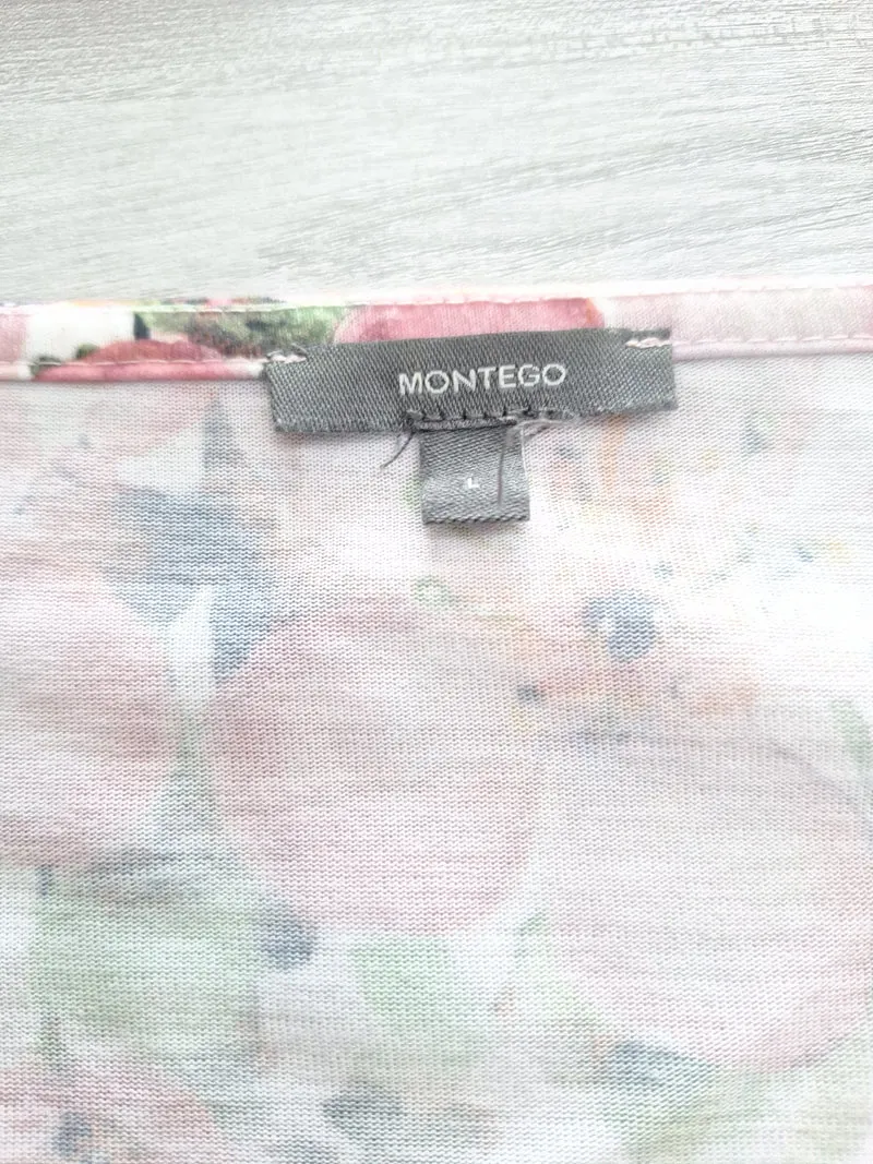 Montego T-Shirt Blumen 40