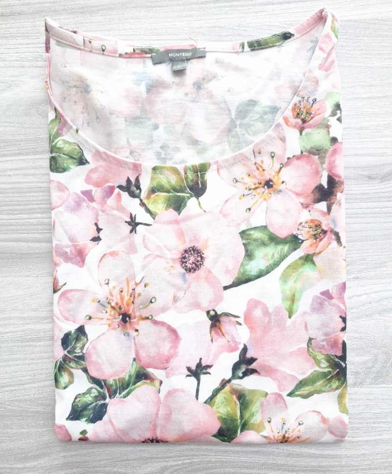 Montego T-Shirt Blumen 40