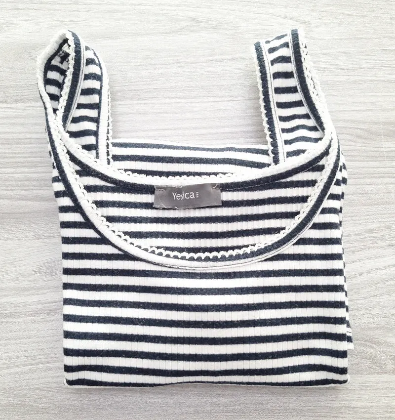 Yessica Tanktop Ringellook 36