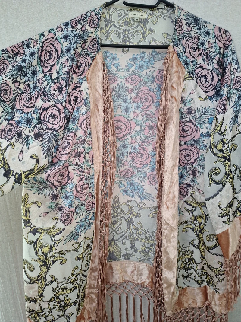 River Island Kimono Fransen 38