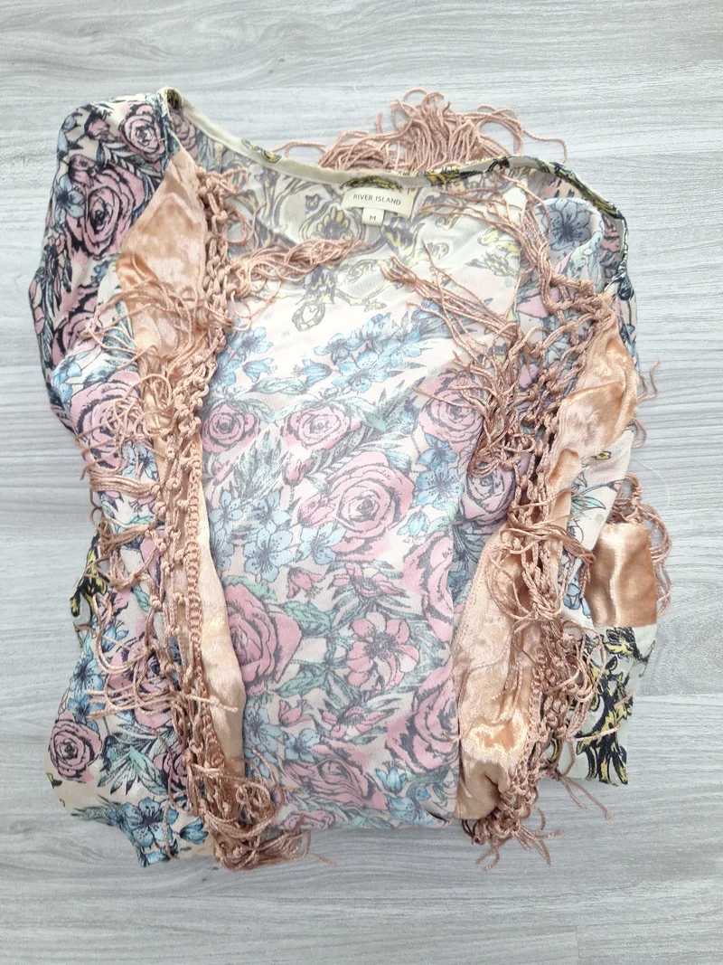 River Island Kimono Fransen 38