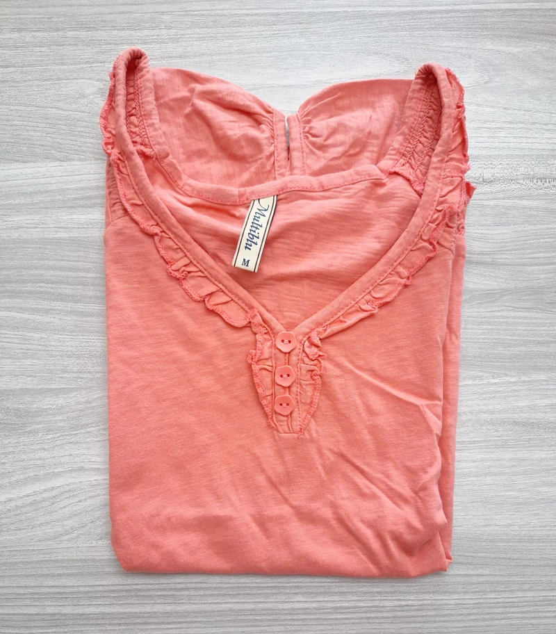 Multiblu T-Shirt Rüschen 38