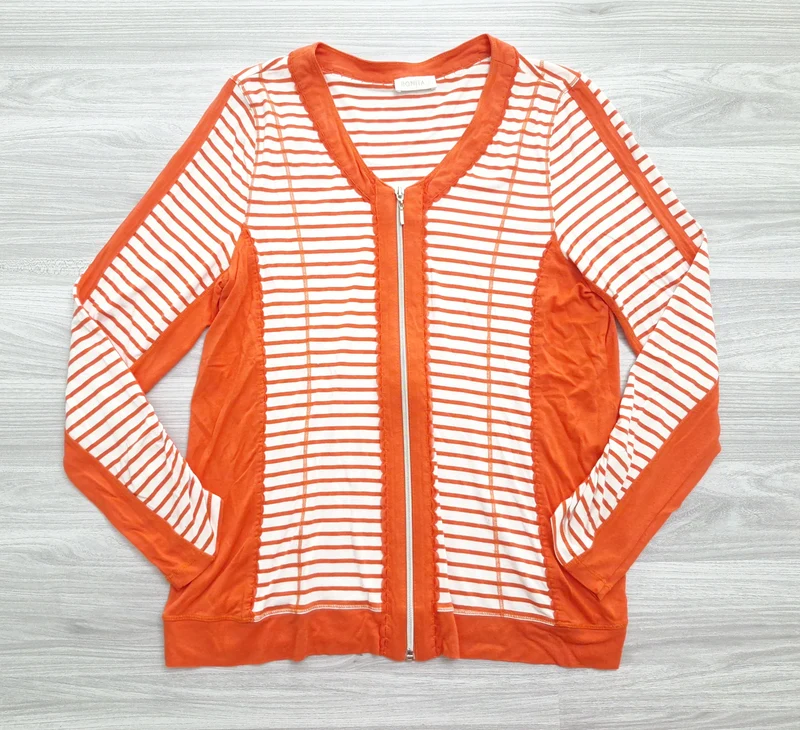 Bonita Sweatshirtjacke Streifen 40