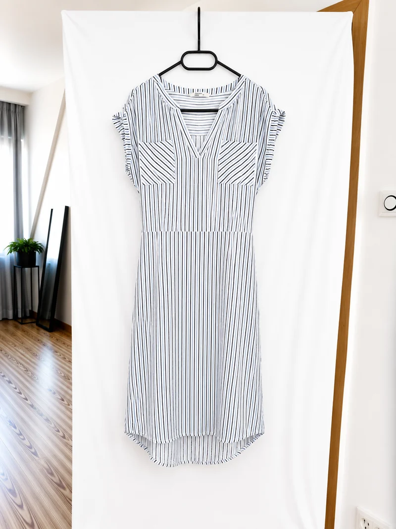 ONLY Blusenkleid Streifen 34